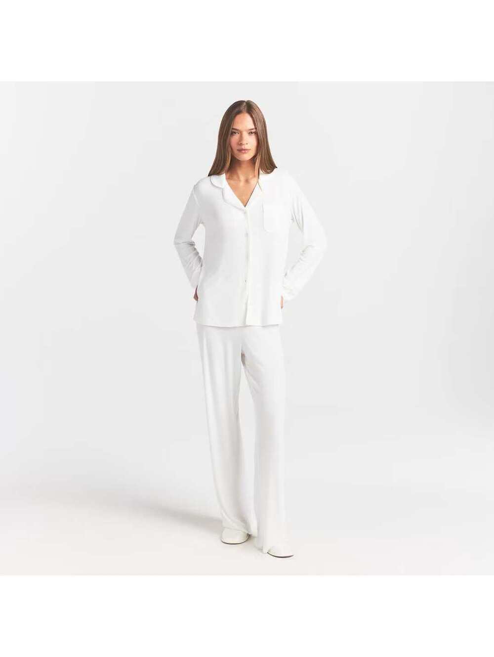 SKIMS Soft Lounge Sleep Set Top & Bottom Marble NWT- Size XL